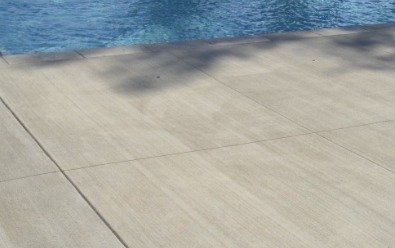 Broomed Concrete Decking, Pool space