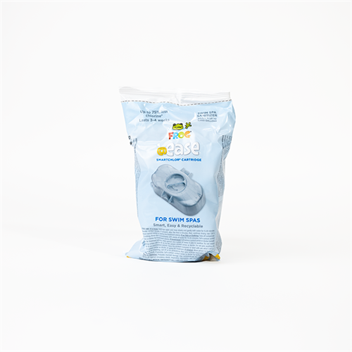No-mess swim spa chlorine system