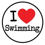 I love swimming Sticker
