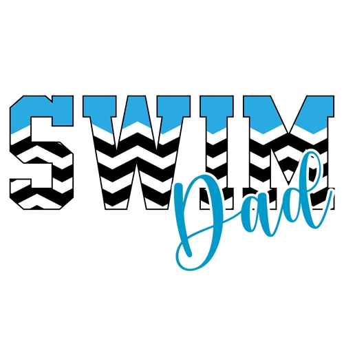Swim Dad Sticker