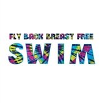 Swim Strokes Sticker